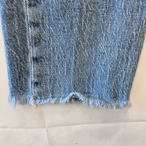 Madewell The Perfect Vintage Jean Raw Hem Light Blue Size 25 - Picture 7 of 12